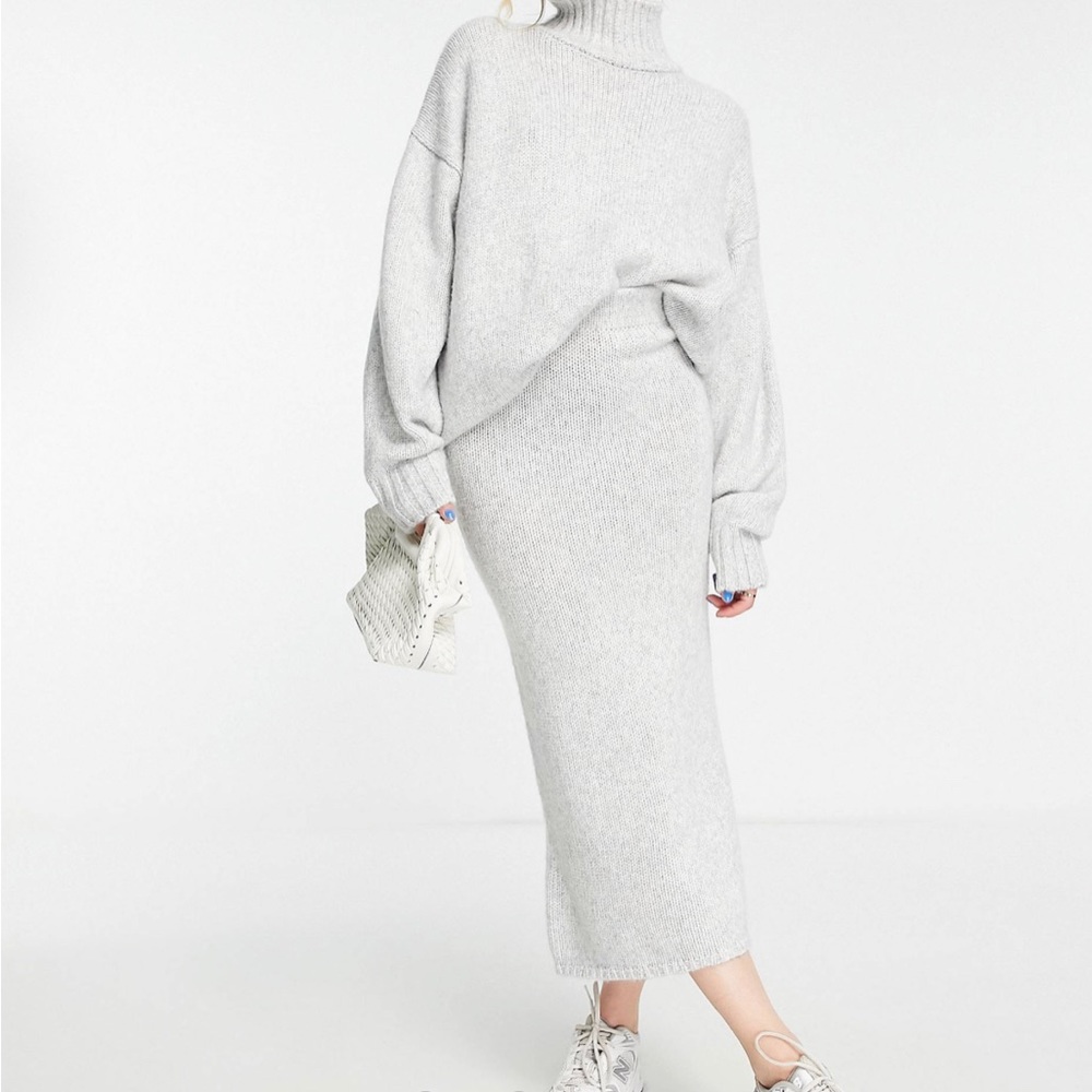 ASOS Grey Knit Skirt